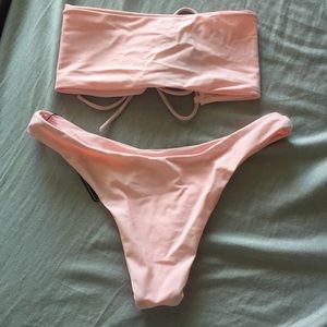 Baby pink bikini